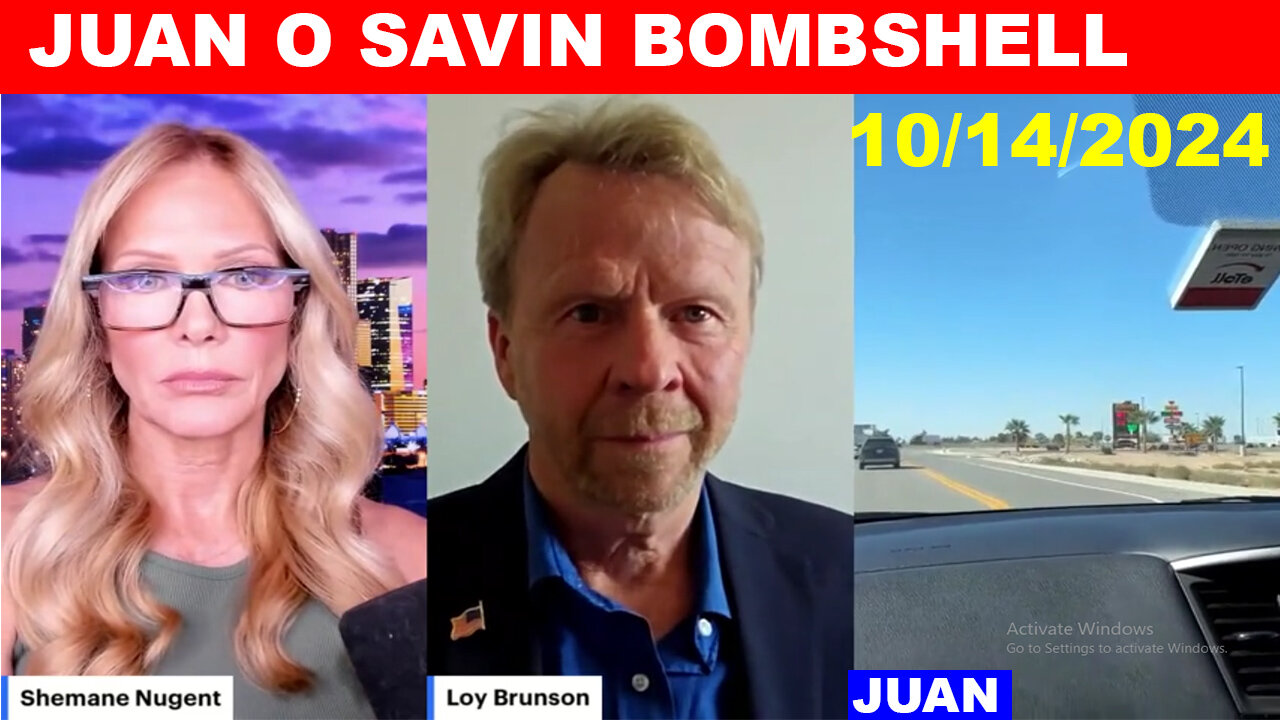 JUAN O SAVIN SHOCKING NEWS 10/14/2024 - LoyBrunson.com SCOTUS - Shemane