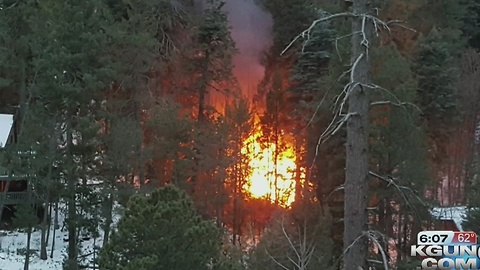 Cabin fire reported on Mt. Lemmon