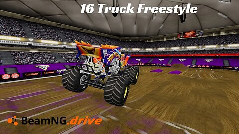 16 Truck Freestyle| Monster Jam Syracuse 2016| BeamNG.Drive Monster Jam