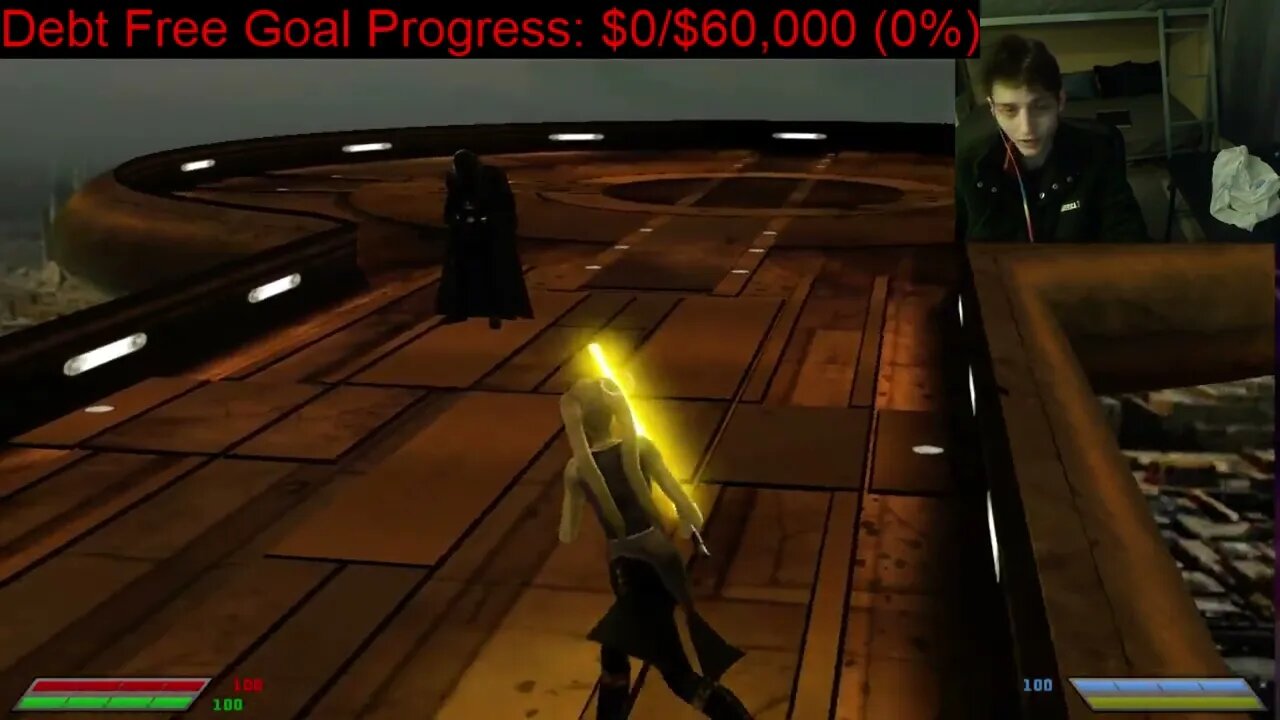 Darth Vader VS Shaak Ti In A Battle With Live Commentary In Star Wars Jedi Knight Jedi Academy