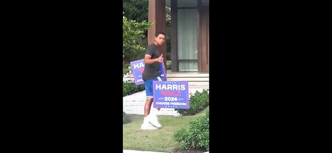 Putting Kamala Signs on Trump supporters lawn...