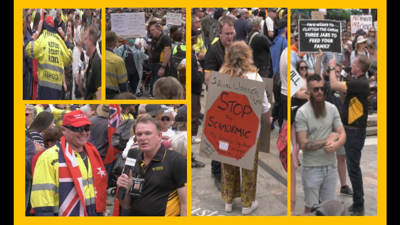 A Nurse - Social Worker & Construction Worker speak out at Perth's Freedom Rally 16th October 21