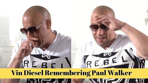 Vin Diesel Is Emotional Remembering Paul Walker