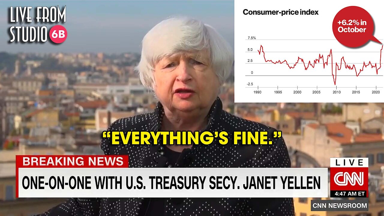 Inflation the WORST SINCE 1991, But Janet Yellen Says We're Fine!