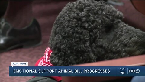 Emotional support animal bill progresses