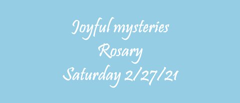 Joyful Mysteries Rosary