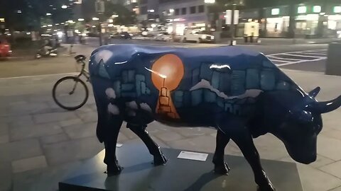 hope cow on Boylston Street