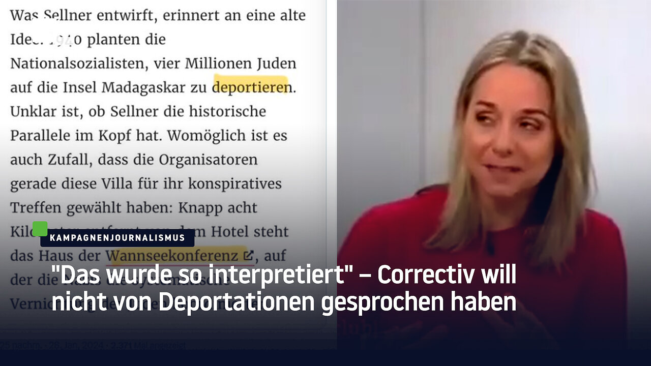 "Das wurde so interpretiert" – Correctiv will nicht von Deportationen gesprochen haben