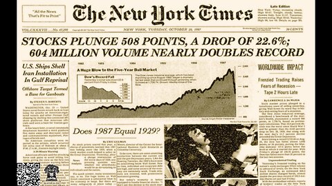 #OnThisDate October 19, 1987 - Market Meltdown