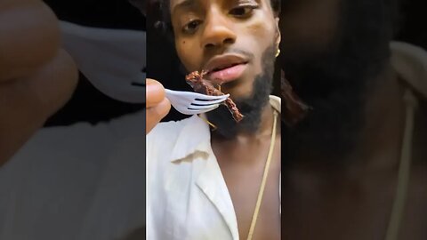 First Bug He Ever Ate!