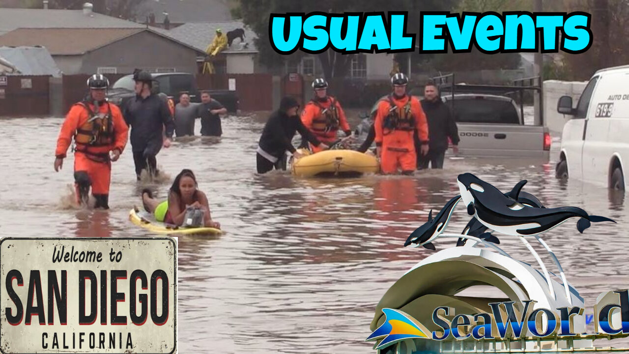 Usual Event San Diego Is Under Water Sea World Just Became Reality..