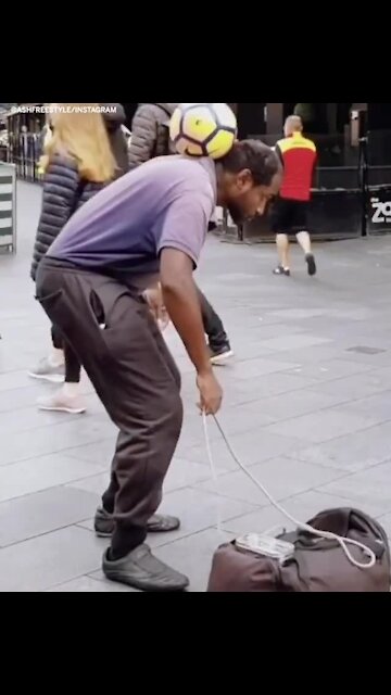 Lone street performer deserves some love for his amazing skills