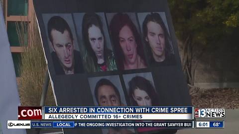 Las Vegas police arrest 6 in home invasion robberies