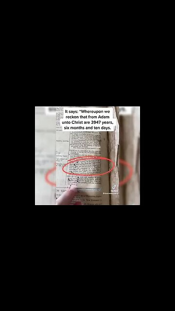 1813 BIBLE SAYS THE EARTH IS AROUND 6000 YEARS OLD