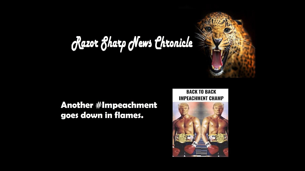 Second #Impeachment goes down in flames. Analyzing its obvious flaws.