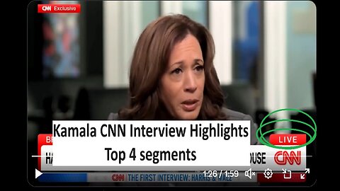 Kamala CNN interview highlights CNN removed 23mins