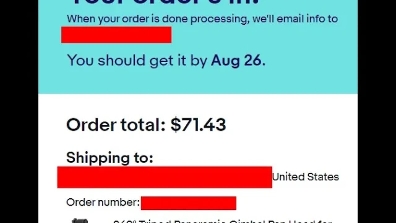 Gimbal Ordered