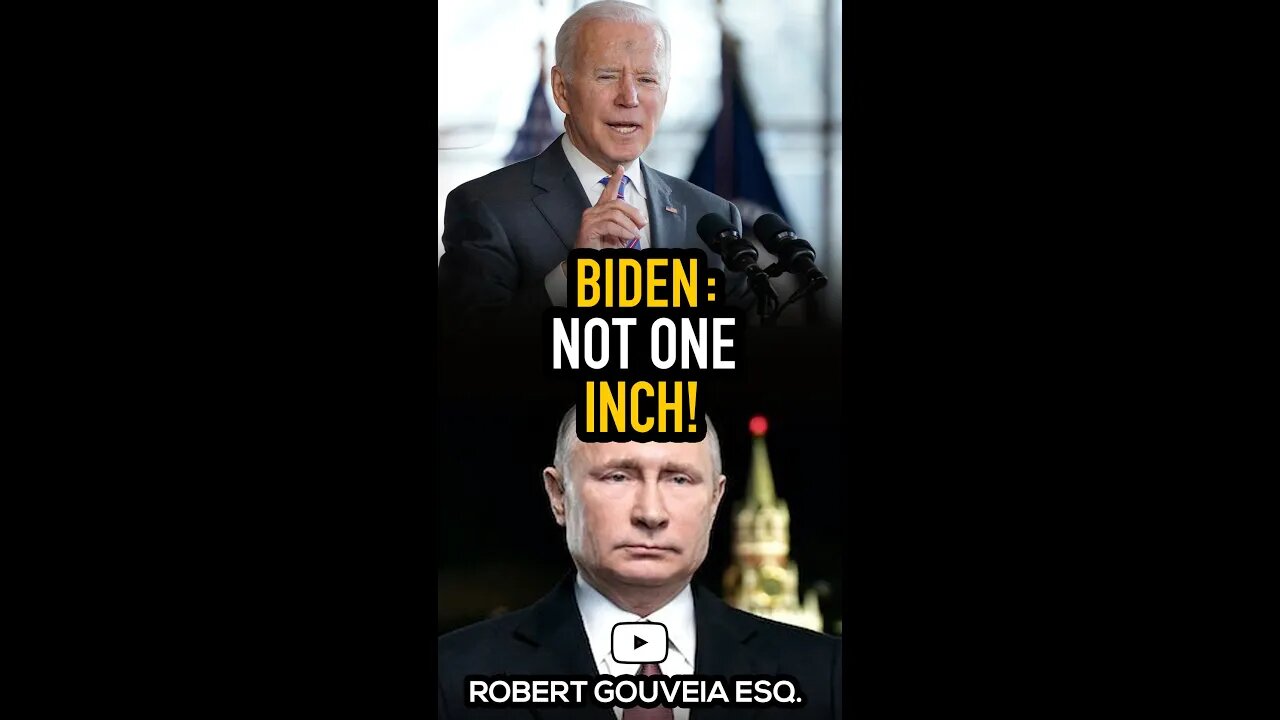 Biden: Not ONE Inch! #shorts