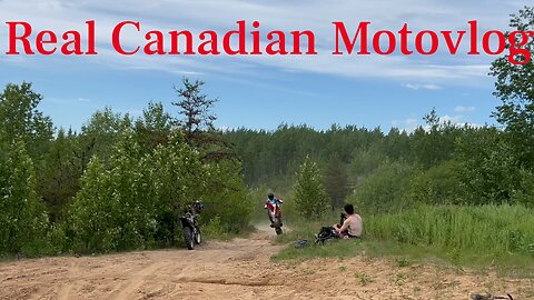 Motocross in the back country of northern Alberta