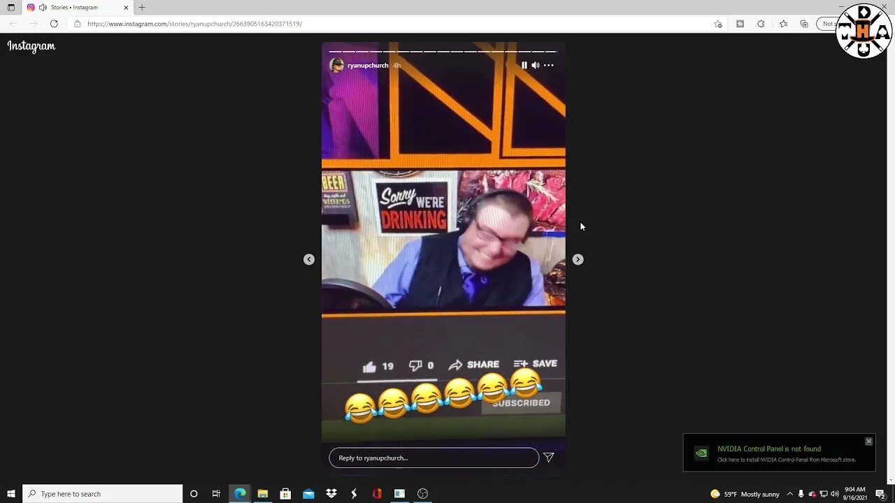 Ryan UpChurch Shared My Reaction on Instagram. Didn't Expect to Know He'd Ever See My Videos.