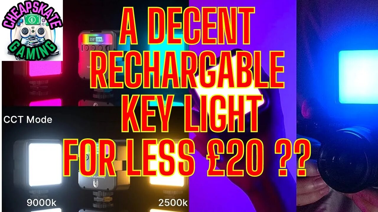 A Decent Budget Portable + rechargeable Key Light