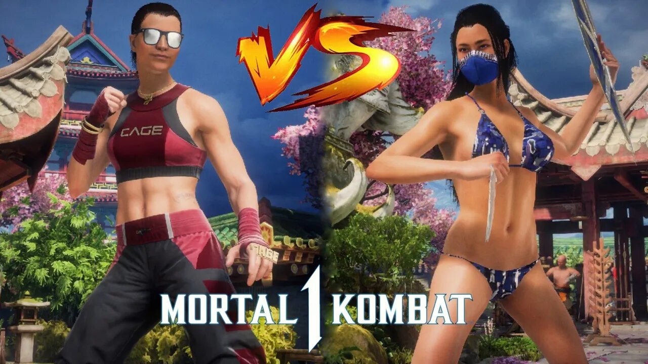 Mortal Kombat 1 Mod - Janet Cage Vs Bikini Kitana