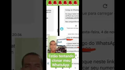 ESTÃO (CONTINUAM) TENTANDO CLONAR MEU WHATSAPP