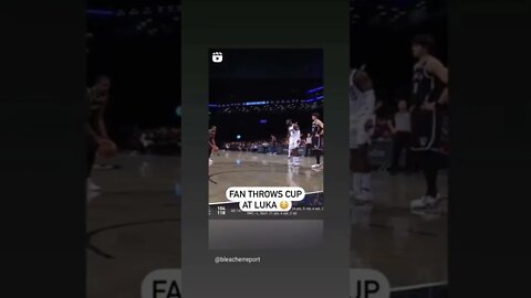 Wow! Luka Doncic Gets Attacked By A Fan At Nets Game!🏀🔥🤣 #nba #fans #crazy #wild #lukadoncic