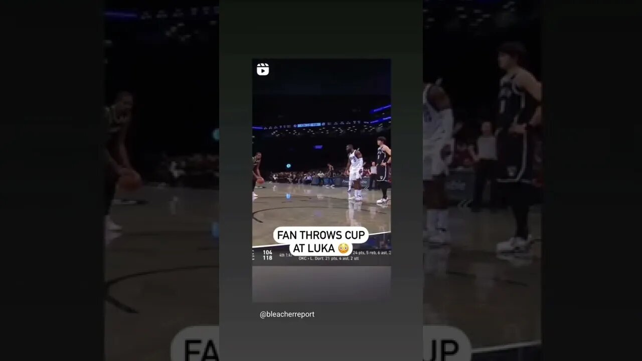 Wow! Luka Doncic Gets Attacked By A Fan At Nets Game!🏀🔥🤣 #nba #fans #crazy #wild #lukadoncic