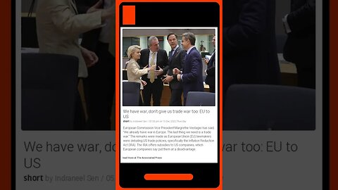 Latest Information | EU Pleads with US: Don't Start a Trade War! | #shorts #news