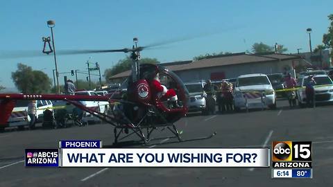 Santa lands in Ahwatukee neighborhood