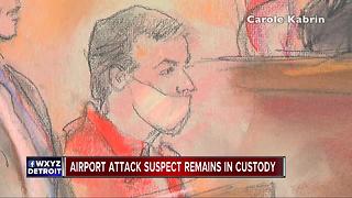 Accused Flint airport stabber will remain in custody