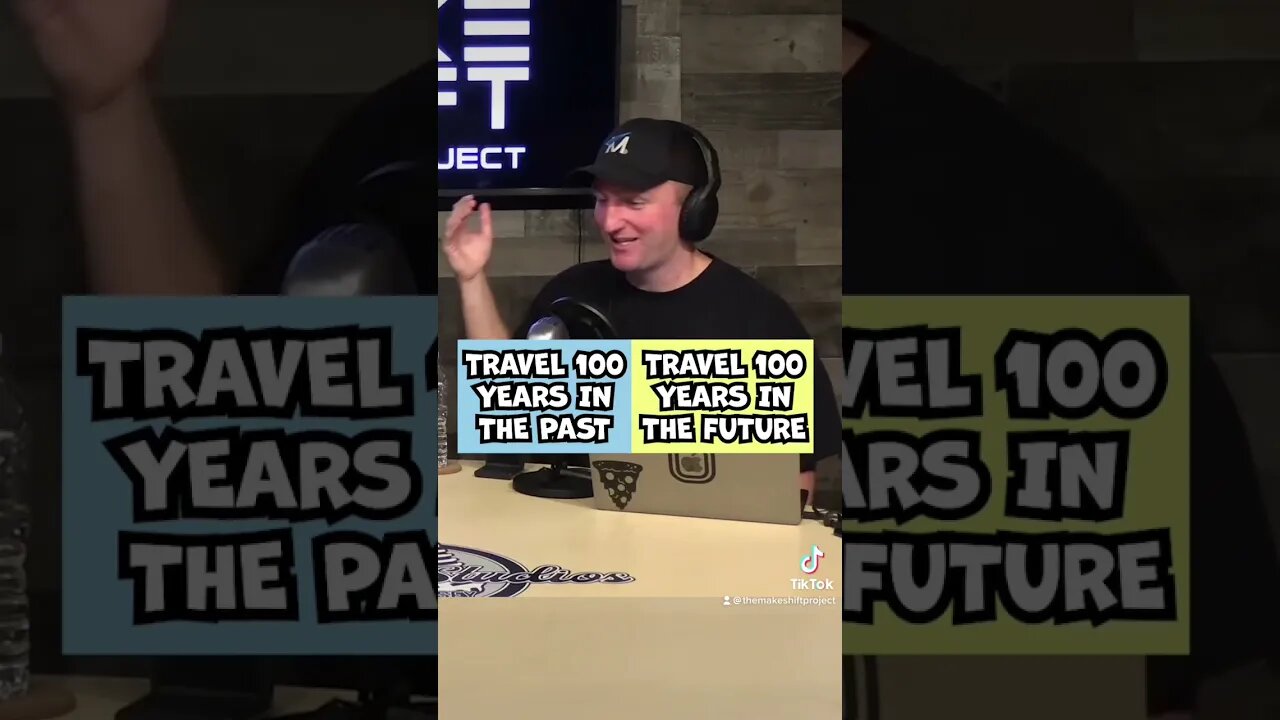 Would You Rather Go 100 Years in the Future or Past? #shorts #wouldyourather #timetravel #podcast