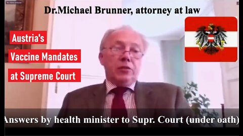 🇦🇹 THE PEOPLE 🇦🇹 vs. AUSTRIAN GOVERNMENT at Supreme Court reg. compulsory vaccination mandates