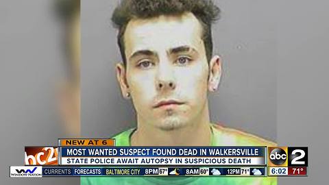 Most wanted suspect found dead outside Frederick