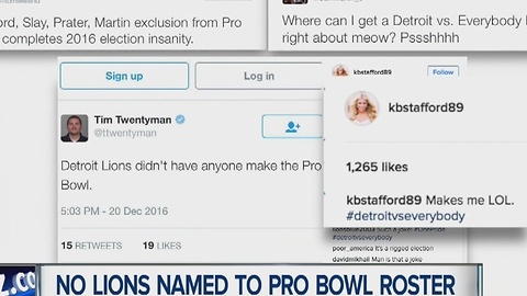 Lions snubbed from Pro Bowl roster despite 9-5 record