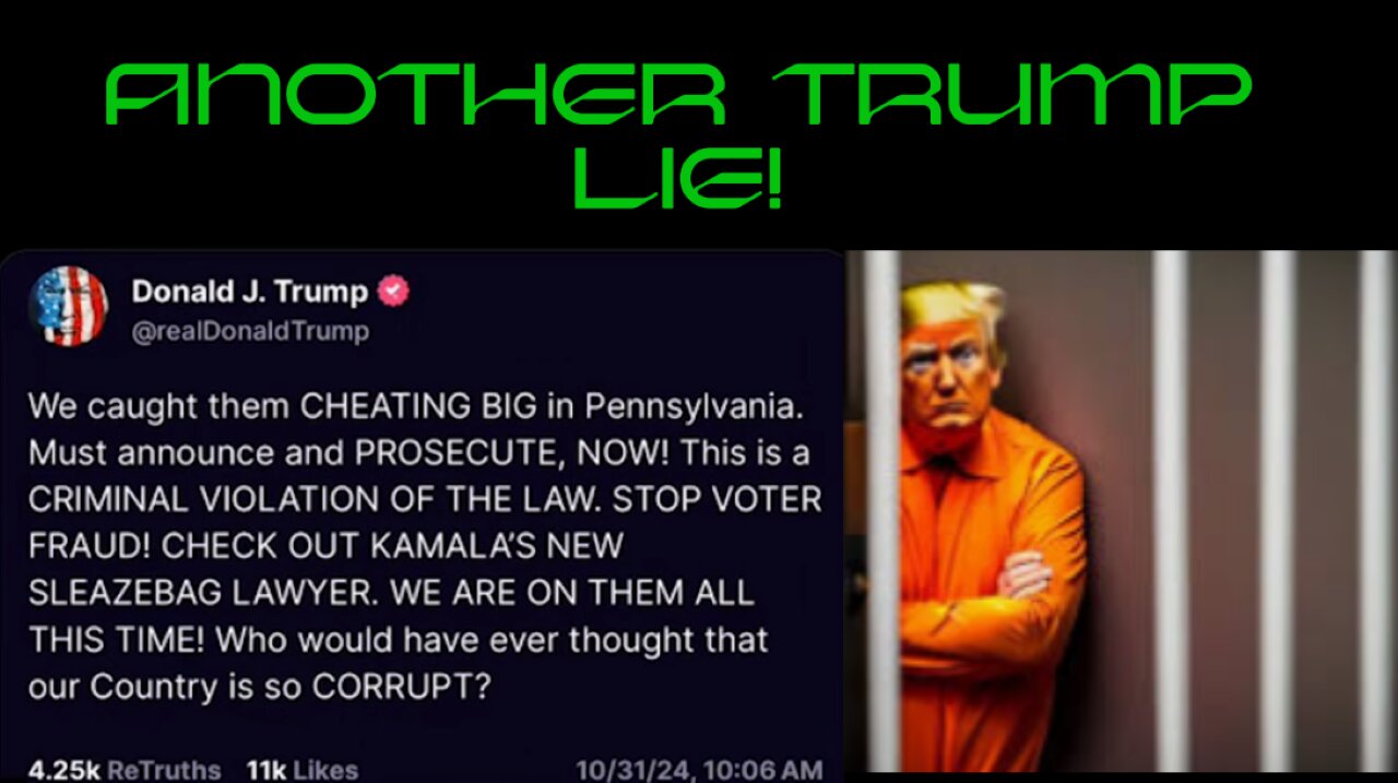 THIS JUST IN: Another Trump Lie EXPOSED in Pennsylvania! Anti-Democracy MAGA Knows No Shame!