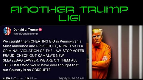 THIS JUST IN: Another Trump Lie EXPOSED in Pennsylvania! Anti-Democracy MAGA Knows No Shame!