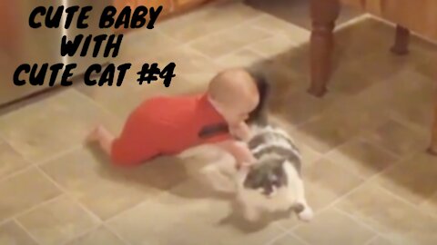 Cute Baby with Cute Cat #4