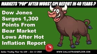 MARKETS “POP” AFTER WORST CPI REPORT IN 40 YEARS ?