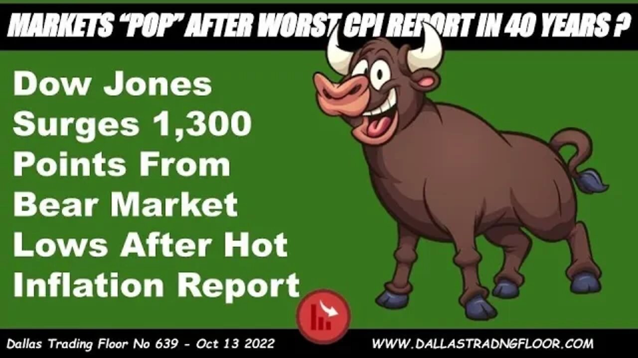 MARKETS “POP” AFTER WORST CPI REPORT IN 40 YEARS ?