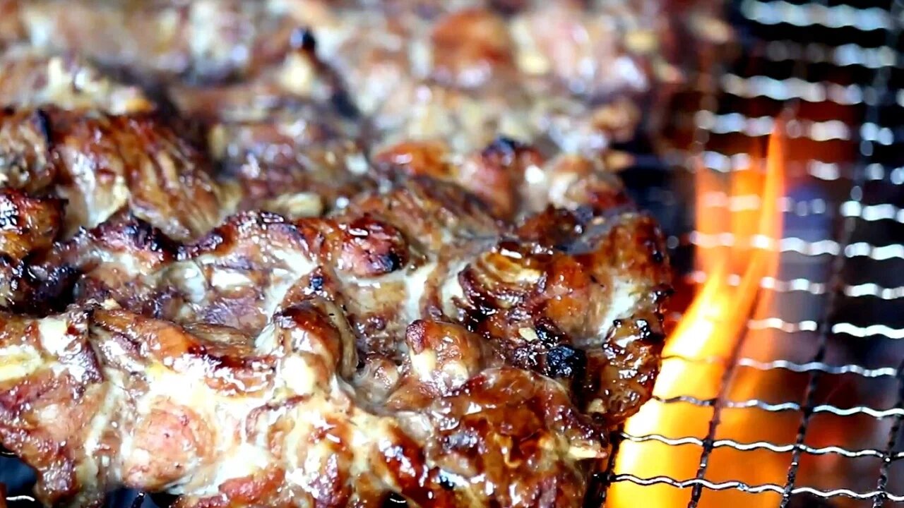 Pork BBQ Recipe _ Filipino Flame Grill Pork Barbecue _ How to Make Pork BBQ 🔥