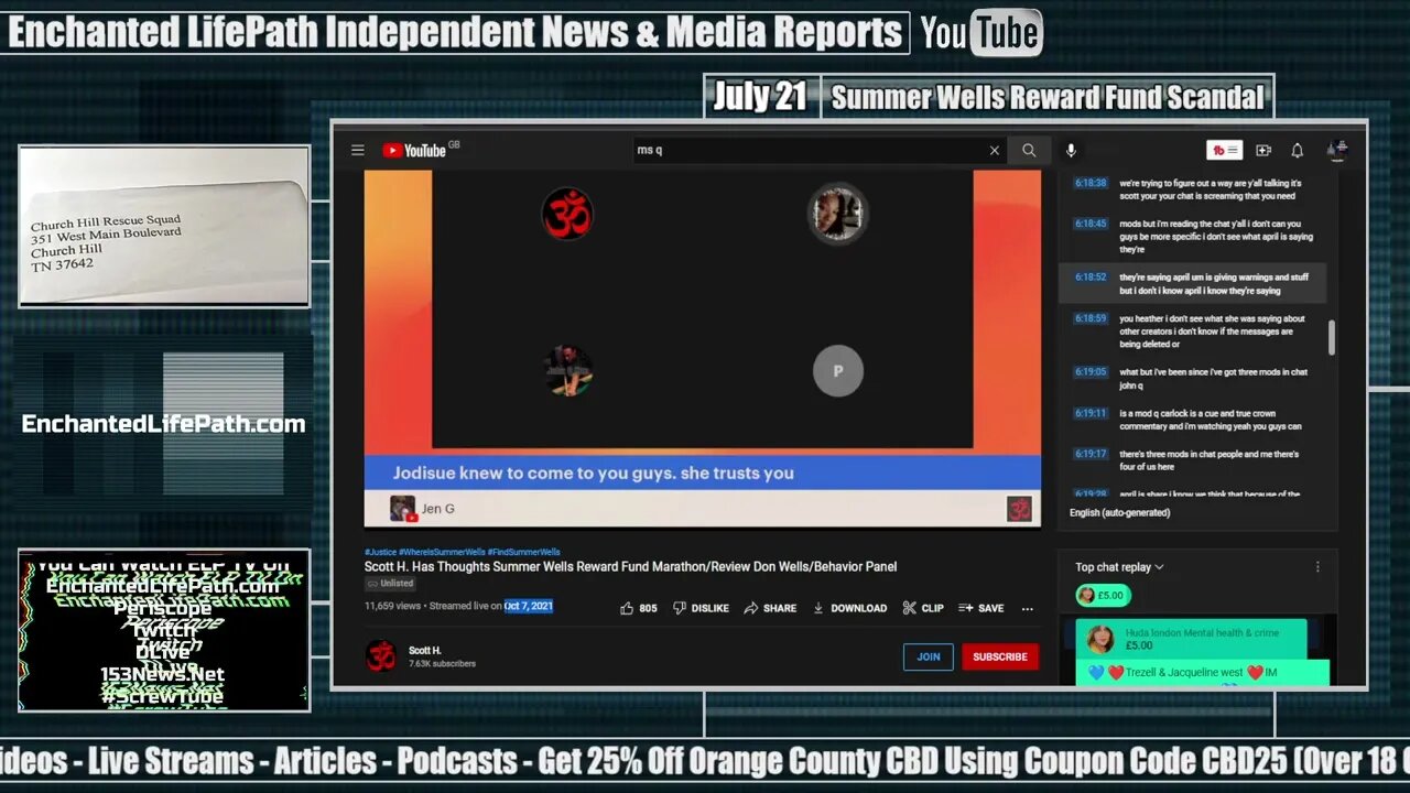 Scott H On Not Soliciting Funds On His Channel - OCT 7 With Carlock, Penny Fizzle, John Q Cue