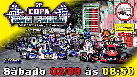 🔴 COPA SÃO PAULO DE KART KGV | 7ª Etapa 2023 | AO VIVO