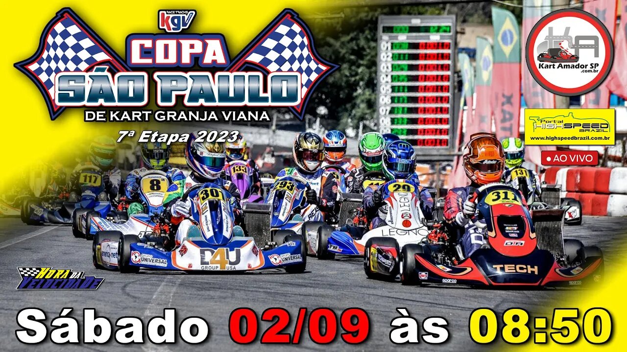 🔴 COPA SÃO PAULO DE KART KGV | 7ª Etapa 2023 | AO VIVO