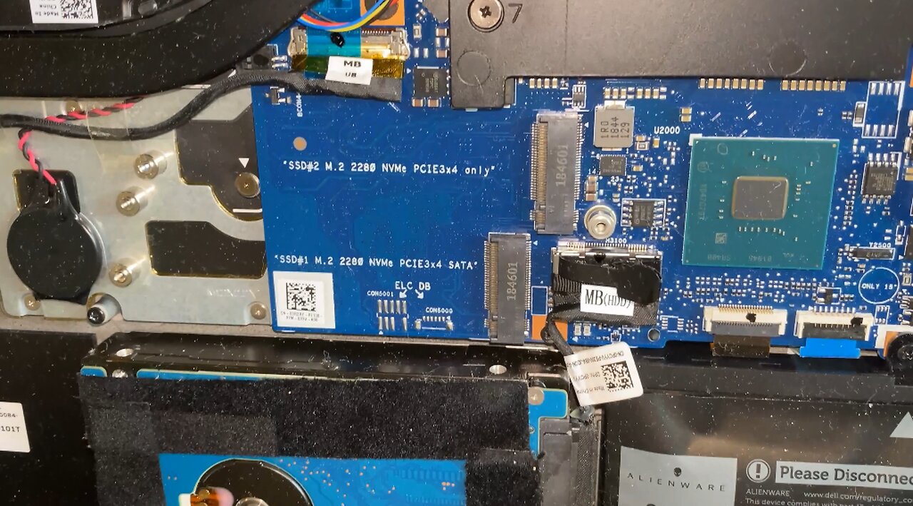 DeLL AW Alienware m17 Model p37e AWM17-7219SLV-PUS 2nd 4TB NVME SSD installed increase Space Storage