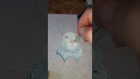 #shorts #pinturaemtecidos #pinturaemtecido COELHO PÁSCOA 1