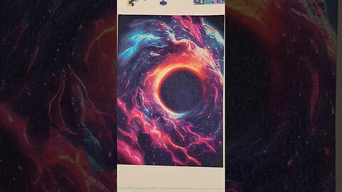 Black Hole 300 Piece Puzzle by Gemturt #puzzle #shorts #jigsawpuzzles