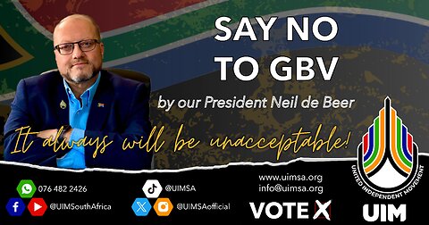 Absolute NO to Gender Based Violence in South Africa