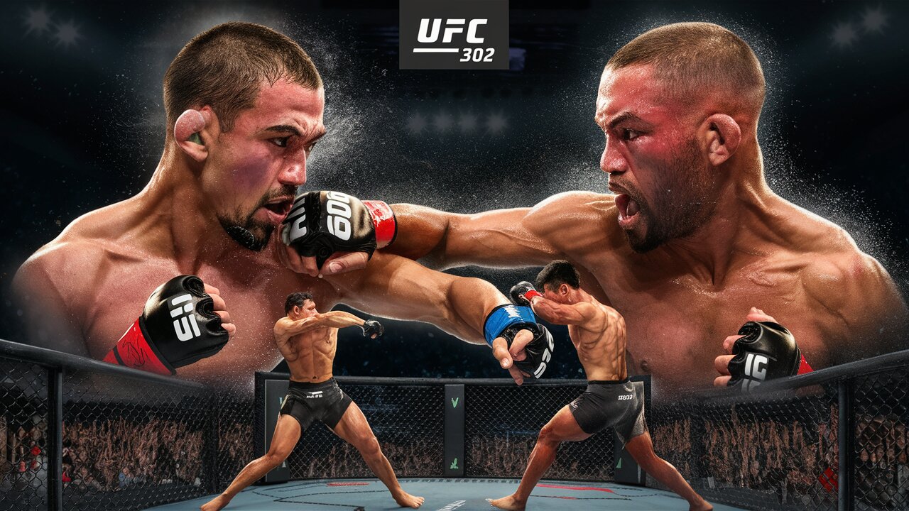 UFC 302 in SLOW MOTION - Fight Motion